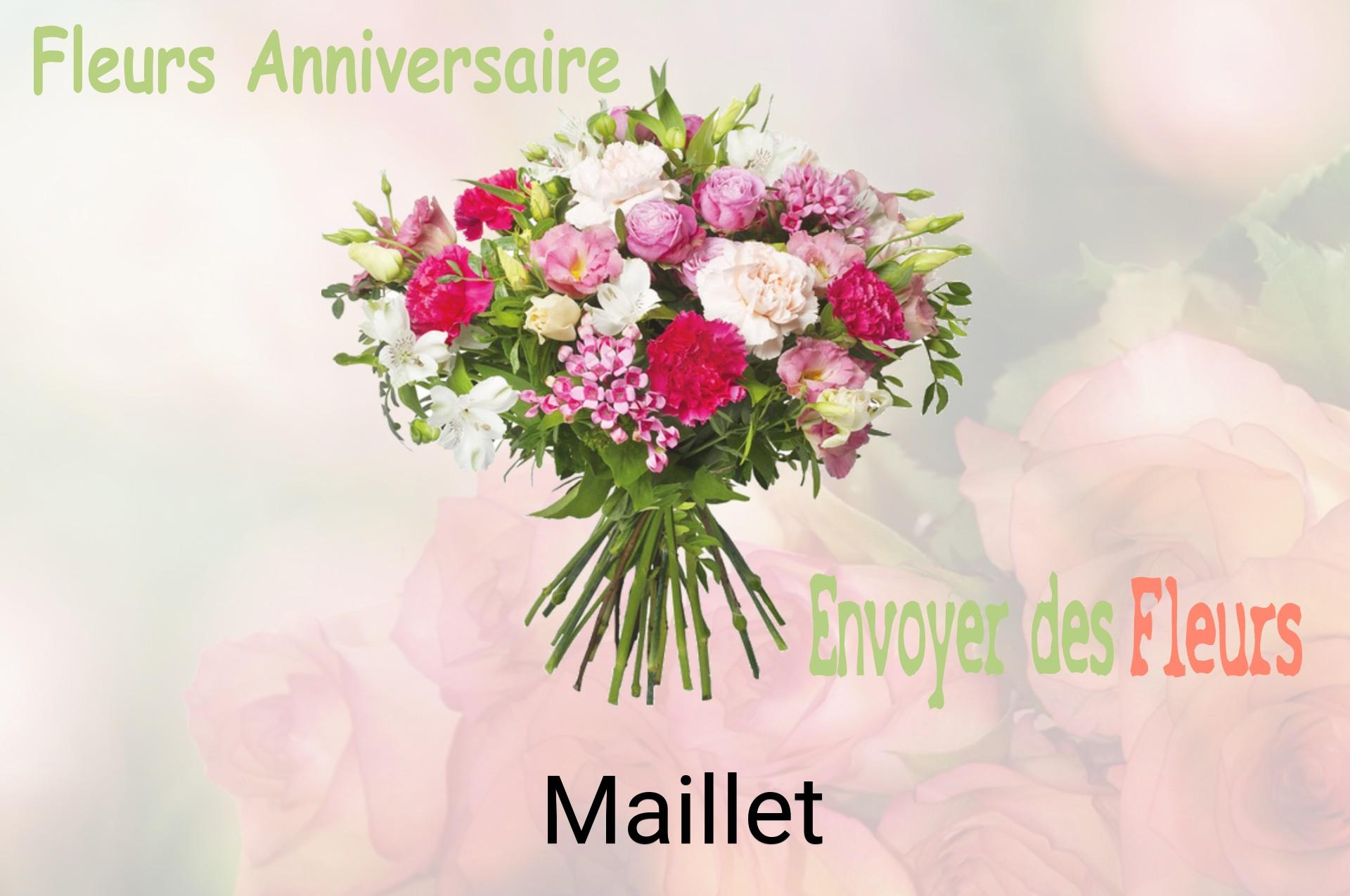 Bouquet de fleurs d’anniversaire livré à Maillet