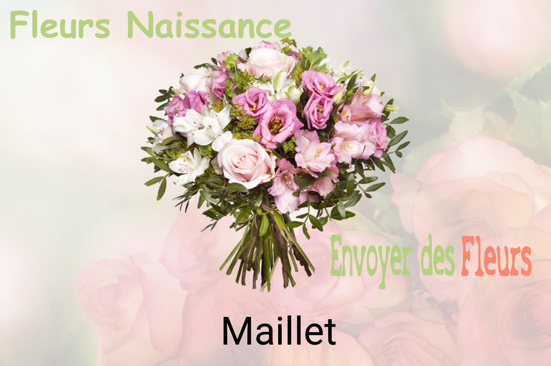 Bouquet de fleurs de naissance livré à Maillet